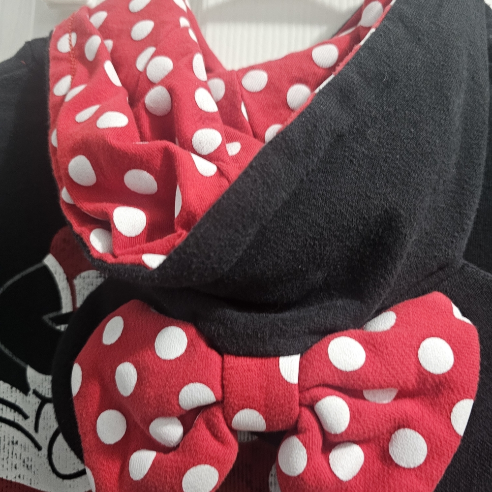 Disney Black Hoodie with Red and Yellow Character Design Minnie Mouse - Picture 4 of 7
